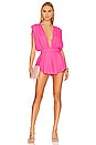 view 1 of 3 Kimberly Romper in Hot Pink