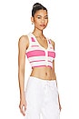 view 2 of 4 Candy Crop Top in Pink Stripe