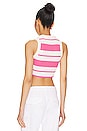 view 3 of 4 Candy Crop Top in Pink Stripe