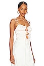 view 2 of 4 Tawnie Tie Front Top in Cream