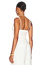 view 3 of 4 Tawnie Tie Front Top in Cream