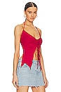 view 2 of 4 Frankie Halter Top in Red