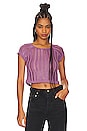 view 1 of 4 Yasmin Crop Top in Purple
