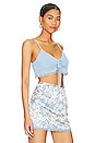view 2 of 4 Akosia Crop Top in Blue