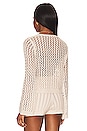 view 3 of 4 Navea Tie Front Top in Ivory Multi