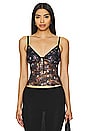 view 1 of 4 Fia Lace Cami Top in Black Floral