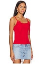 view 2 of 4 Estella Cami Top in Cherry Red