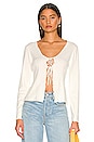 view 1 of 4 Karen Tie Front Top in Ivory