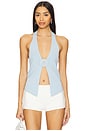 view 1 of 4 Dixie Halter Top in Pale Blue