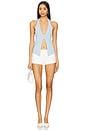 view 4 of 4 Dixie Halter Top in Pale Blue