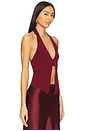 view 2 of 4 Dixie Halter Top in Oxblood