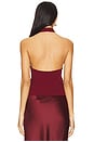 view 3 of 4 Dixie Halter Top in Oxblood