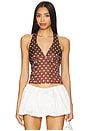 view 1 of 4 Vivan Halter Top in Chocolate