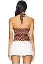 view 3 of 4 Vivan Halter Top in Chocolate