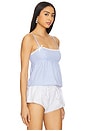 view 2 of 5 Lisa Babydoll Top in Blue Gingham