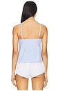 view 3 of 5 Lisa Babydoll Top in Blue Gingham