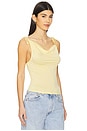 view 2 of 5 Banks Drape Top in Yellow