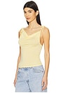 view 3 of 5 Banks Drape Top in Yellow
