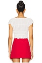 view 3 of 4 Maria Ruched Top in White