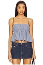 view 1 of 5 Bailey Cami Top in Navy Gingham