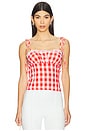 view 1 of 4 Penny Top in Red Gingham