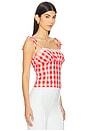 view 2 of 4 Penny Top in Red Gingham
