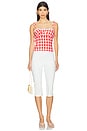 view 4 of 4 Penny Top in Red Gingham