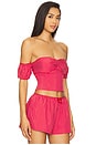 view 2 of 5 Mazzie Off Shoulder Top in Red Stripe