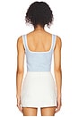 view 3 of 4 Amelie Tie Front Top in Baby Blue