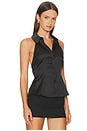 view 2 of 4 Lisseth Open Back Top in Black