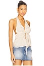 view 2 of 5 Belle Top in Beige Stripe