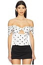 view 1 of 4 Mabelle Top in Polka Dots