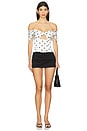 view 4 of 4 Mabelle Top in Polka Dots
