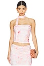 view 1 of 4 Nina Strapless Top in Pink Floral