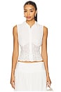 view 1 of 4 Danie Button Up Top in White