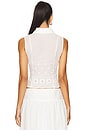 view 3 of 4 Danie Button Up Top in White
