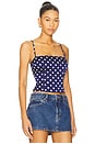 view 2 of 4 Annie Cami Top in Navy Polka Dot