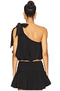 view 4 of 5 Lara Asymmetrical Top in Black