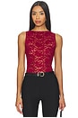 view 1 of 4 Iris Lace Top in Red