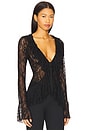 view 2 of 4 Alisia Top in Black Lace
