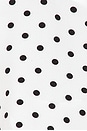 view 5 of 5 Vivan Halter Top in White & Black Dot