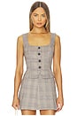 view 1 of 5 JULIETA トップ in Grey Plaid