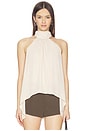 view 1 of 4 Frankie High Neck Top in Cream