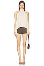 view 4 of 4 Frankie High Neck Top in Cream