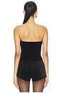 view 3 of 4 Twila Velvet Strapless Top in Black