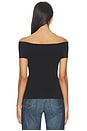 view 3 of 4 Rorie Off Shoulder Top in Black