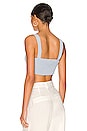 view 3 of 4 Tina Ruched Corset Top in Light Blue