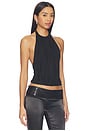 view 2 of 4 Leigh Fringe Halter Top in Black