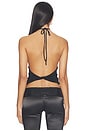 view 3 of 4 Leigh Fringe Halter Top in Black