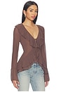 view 2 of 4 Alisia Top in Brown